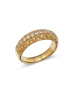Bloomingdale's Diamond Textured Ring In 14k Yellow Gold - 100% Exclusive