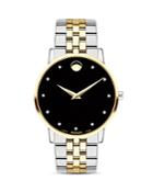 Movado Museum Classic Two-tone Diamond-index Watch, 40mm