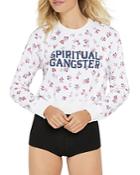 Spiritual Gangster Varsity Floral Sweatshirt