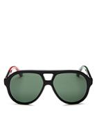 Gucci Color-block Aviator Sunglasses, 59mm