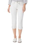 Nydj Marilyn Cuffed Cropped Jeans In Feather