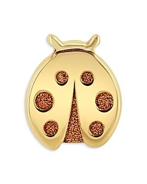 Zoe Chicco 14k Yellow Gold Itty Bitty Symbols Ladybug Single Stud Earring
