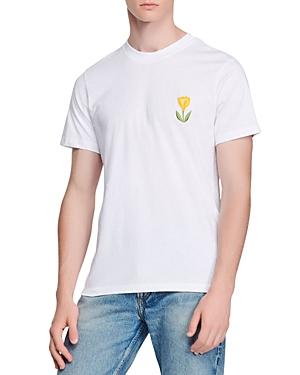 Sandro Tulip Embroidered Tee