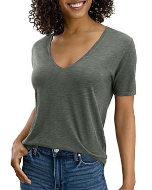 Splendid Glint Washed V Neck Tee