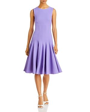 Sergio Hudson Pleated Sleeveless Dress