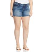 Slink Jeans Side Vent Cutoff Denim Shorts In Medium