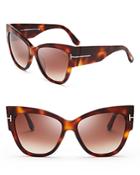 Tom Ford Anoushka Cat Eye Sunglasses, 57mm