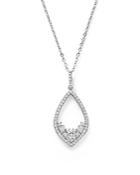 Diamond Teardrop Pendant Necklace In 14k White Gold, 1.50 Ct. T.w. - 100% Exclusive