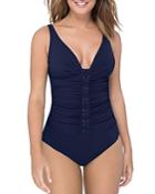 Profile By Gottex Moto D-cup One Piece Swimsuit