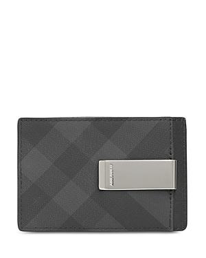 Burberry London Check Money Clip Card Case
