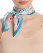Fraas Floral Silk Square Scarf