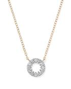 Diamond Circle Pendant Necklace In 14k Yellow Gold, .35 Ct. T.w. - 100% Exclusive