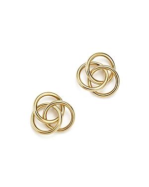 14k Yellow Gold Large Love Knot Stud Earrings - 100% Exclusive