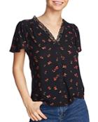 1.state Ditsy Floral Print Blouse