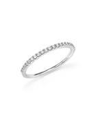 Diamond Micro Pave Band In 14k White Gold, .15 Ct. T.w.
