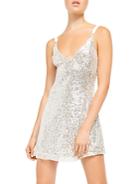 Free People Gold Rush Sequined Mini Dress