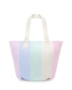 Stoney Clover Lane Medium Striped Terry Zip Tote