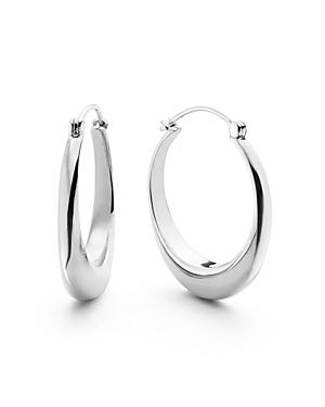 Shinola Sterling Silver Crescent Hoop Earrings