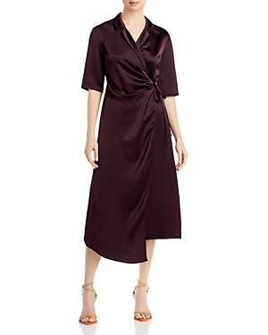 Boss Dasatine V Neck Midi Dress