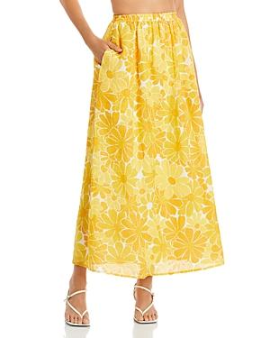 Faithfull The Brand Danita Floral Print Linen Maxi Skirt