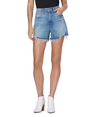 Paige High Rise Laurel Canyon Jean Shorts In Leela Destructed