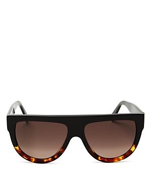 Celine Unisex Flat Top Aviator Sunglasses, 60mm