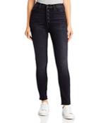 Mother The Pixie Swooner Frayed Ankle Jeans In Thunder Road