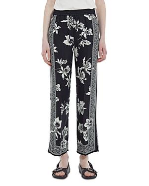 The Kooples Orchid Scarf Print Drawstring Pants