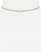 Dogeared Freshwater Pearl Chain Choker Necklace, 12.5