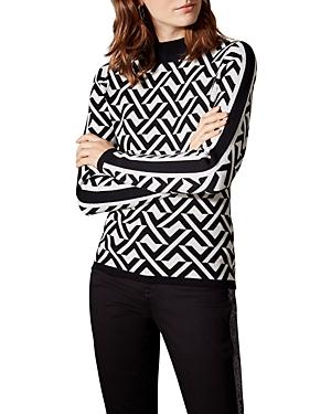 Karen Millen Abstract Jacquard Sweater