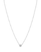 Aqua Sterling Silver Silver Circle Pendant Necklace, 16 - 100% Exclusive