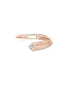 De Beers Forevermark Avaanti Bypass Ring With Diamond Accent In 18k Rose Gold