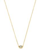 Bloomingdale's Aquamarine Bezel Pendant Necklace In 14k Yellow Gold, 19 - 100% Exclusive