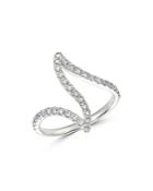 Bloomingdale's Diamond Wave Ring In 14k White Gold, 0.60 Ct. T.w. - 100% Exclusive