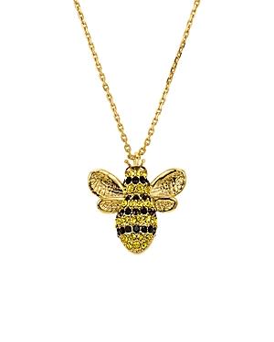 Kate Spade New York Pave Bee Pendant Necklace, 16