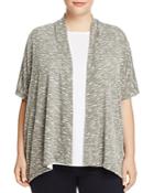 B Collection By Bobeau Curvy Arlo Marled Open Front Cardigan