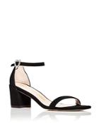 Stuart Weitzman Women's Simple Heart Block Heel Sandals