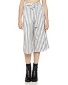 Bcbgeneration Tie-front Striped Culottes