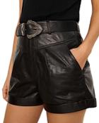 Ba & Sh Leandro Leather Shorts