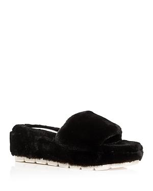 J/slides Women's Willow Faux Fur Slide Slippers