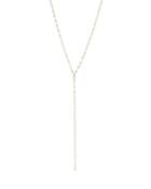 Argento Vivo Pave & Pear Shape Cubic Zirconia Lariat Necklace In 14k Gold Plated Sterling Silver, 18-20