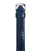 Philip Stein Royal Blue Patent Leather Embossed Lizard Watch Strap, 20mm