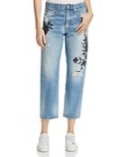 Rag & Bone/jean Marilyn Crop Jeans In Ramona Embroidery