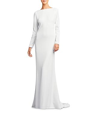Tadashi Shoji Ruched Open Back Gown