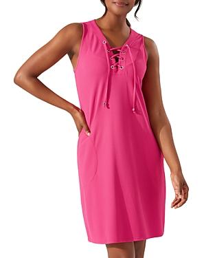 Tommy Bahama Island Cays Lace Up Spa Dress Swim Cover-up
