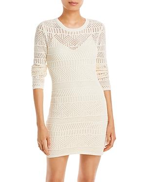 Rag & Bone Renee Pointelle Sweater Mini Dress