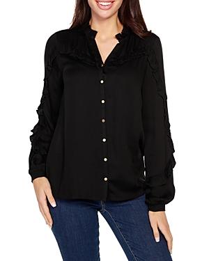 Belldini V Neck Ruffle Top