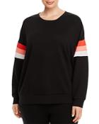 Marc New York Performance Plus Striped-sleeve Sweatshirt