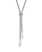 John Hardy Sterling Silver Classic Chain Freshwater Pearl Lariat Necklace, 32
