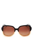 Tory Burch Polarized Oversized Square Sunglasses, 56mm